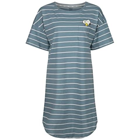 Ladies Nightie Character Nightdress EX M&S Short Sleeve Striped UK 6-26 Cotton (20) Cover