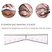 CZJOOY Eyebrow Ruler Sticker Eyebrow Easy Mapping Shaping Sticker Stencil Microblading Pmu Measure Tool Brow Shape Design Positioning Stickers(20Pcs/Bag)
