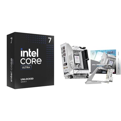 Image of Intel Ultra 7 Desktop Processor 265K - 20 cores (8P+12E) & MSI PRO Z890-S WiFi ProSeries Motherboard (Support Core Ultra Series 2 Intel Processors, LGA 1851, DDR5, Thunderbolt 4, ATX)