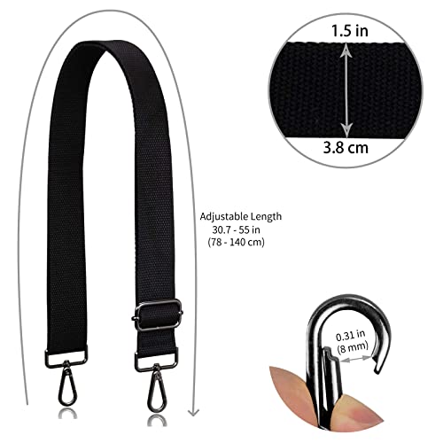 Image of Allzedream Purse Straps Replacement Crossbody Bags Handbag Wide Canvas Adjustable
