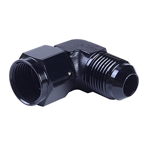 Sykrss Female To 8An Male Flare 90 Degree Swivel Hose Fitting Adapter Aluminium Anodized Black #TOP2