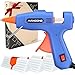 Hot Glue Gun Fireproof Mini Glue Gun with 30pcs Glue Sticks 7 mm Upgraded Version, 50W Hot Glue Gun Blue Fast Heating for DIY Craft Projects and Home Quick Repairs
