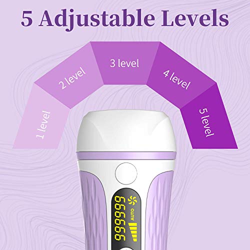 TUMAKOU Painless Permanent Hair Removal Device for Women & Men - UPGRADE to 999,999 Flashes - Hair Remover System for Wholebody Home Use - Thumbnail 3