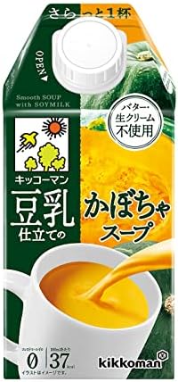 （07:00時点） Kikkoman キッコーマン食品 豆乳仕立てのかぼちゃスープ500ml×12