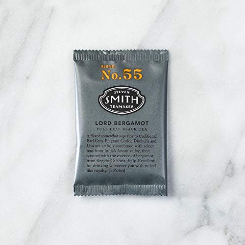 Smith Teamaker | Lord Bergamot No. 55 | Sugar-Free, Sustainably Grown, Caffeinated Full Leaf Earl Grey Black Tea With Italian Bergamot Oil (15 Sachets, 1.2Oz Each) #TOP6