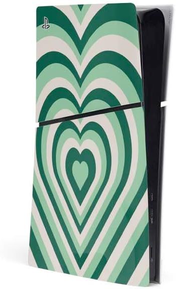 Skinit Decal Gaming Skin Compatible with PS5 Slim Digital Edition Console - Pink Heart Pattern Design