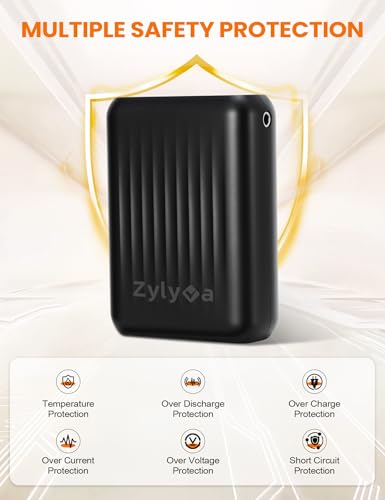Heated Vest Battery Pack Replacement 18400mAh – 7.4V/5V Power Bank with LED Display, Only for 7.4V Heated Apparel with DC 4.0mm Plug, Not for 12V Gear - Image 5