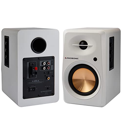 Aure P Prosonic BT30 Enceintes d’étagère Bluetooth Actives, Moniteur de Studio, Platine avec entrée Optique, entrée… - Les Beatles, Paul McCartney, John Lennon, RIngo Starr, George Harrison Aure P Prosonic BT30 Enceintes d'étagère Bluetooth Actives, Moniteur de Studio, Platine avec entrée Optique, entrée… – Image 3