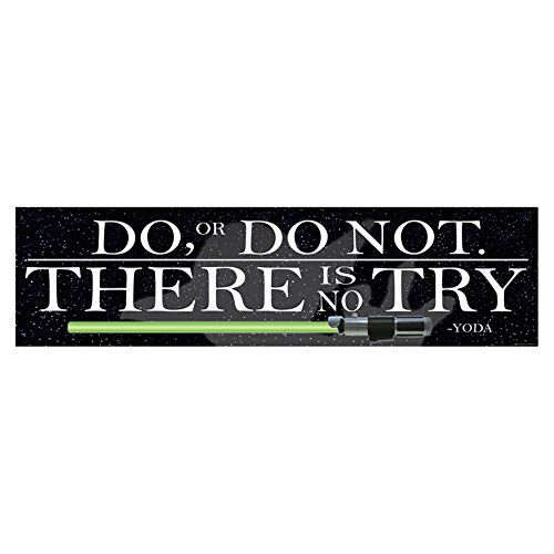 Eureka Star Wars "Do, or Do Not" Classroom Decoration Banner for School Teachers, 12.5" W x 18" L