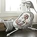 Ingenuity InLighten Baby Swing - Cool Mesh Fabric, Vibrations, Swivel Infant Seat, Nature Sounds, Light Up Motorized Mobile - Braden