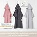 CalmyBEACH Frottee Badeponcho Damen Herren - Strandponcho 100% Baumwolle Surf Poncho Erwachsene Handtuch Kapuze Bade Surfponcho Bademantel (Altrose, S/M)
