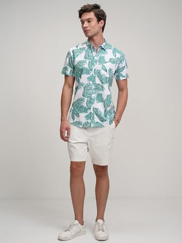 Image of Highlander Men's Floral Print Half Sleeves Shirt | Fresh & Elegant | Vibrant Florals a Stylish Touch