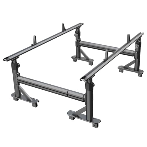 StarONE Heavy Duty Truck Ladder Rack with Side Bars, Aluminum