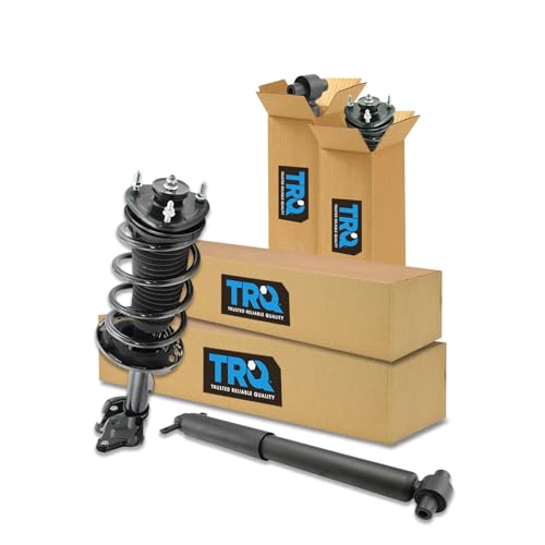 Image of TRQ Front and Rear Complete Strut Assembly & Shock Absorber Kit Complete Strut & Coil Spring Assembly Compatible with 2009-2015 Honda Pilot