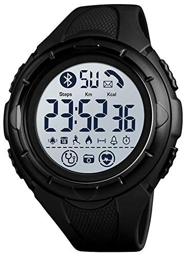 Smartwatch Herren Pulsmesser Schrittzähler Männer Fitness Armband Uhr Kalorienzähler Wecker LED Schlafmonitor Stoppuhr Wasserdicht