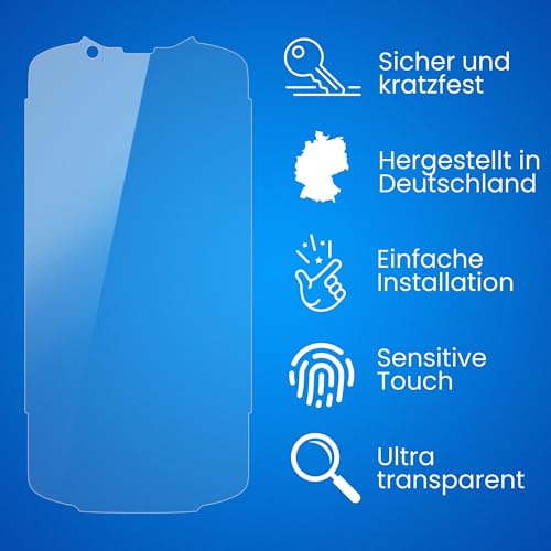 atfolix screen protection film compatible with zebra tc73 screen protector ultra-clear fx protective film set of 3