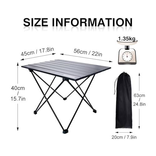 Table pliante de camping portable pliable multicolore randonnée extérieur