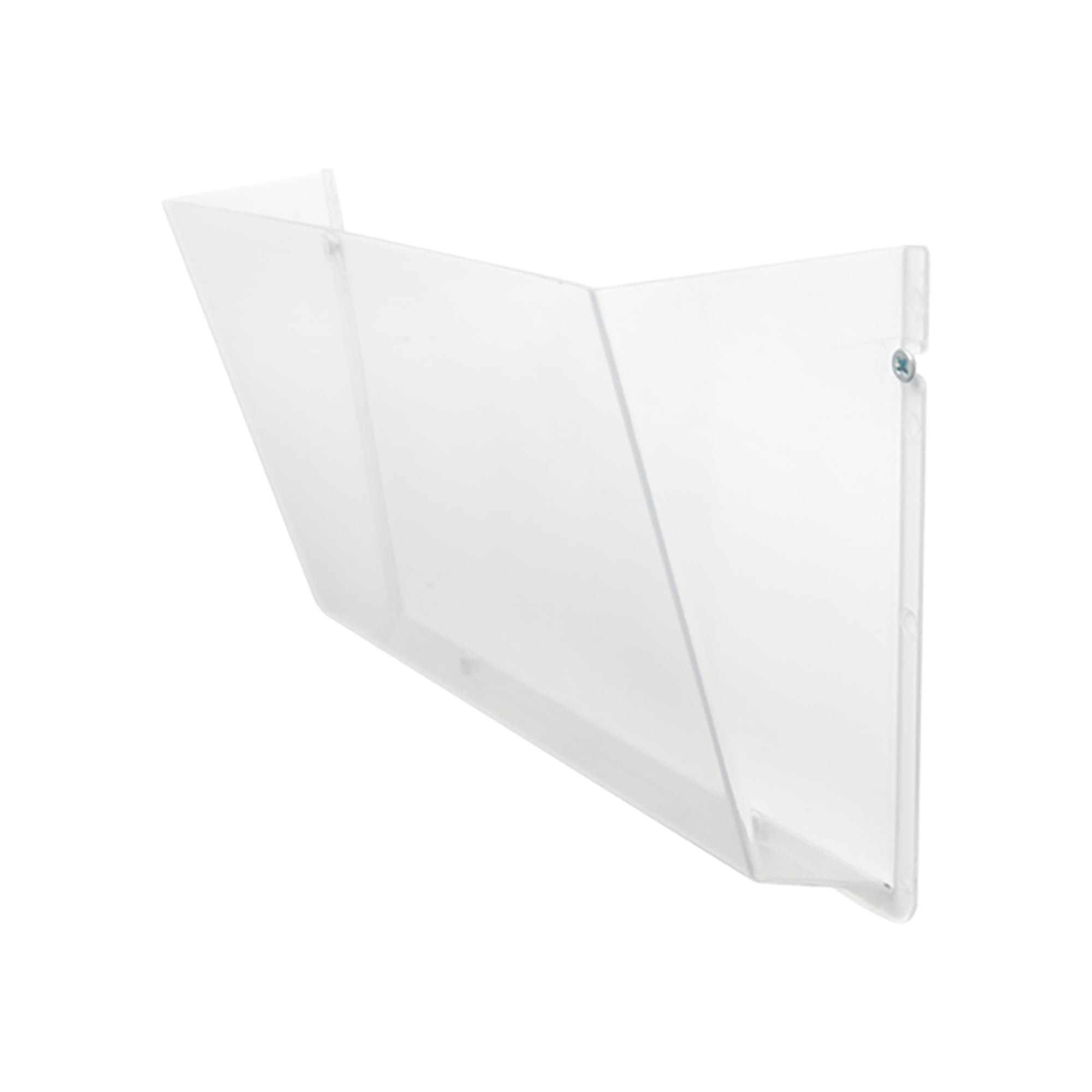 Deflecto Clear Pack Of 12 Unbreakable A4 Landscape Wall Mounted Organiser - Wall Pocket