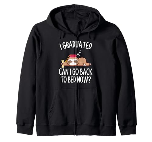 I Graduated Can I Go Back to Bed Now Garçons Filles Graduation Sweat à Capuche
