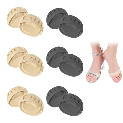 Almohadilla Metatarso Plantilla, Metatarsianos Almohadillas, 6 Pares Almohadillas Confort Pies, Almohadillas el Antepié del Talón Alto, Almohadillas Para Zapatos, Almohadillas Metatarsianas