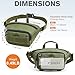 G4Free Tactical Fanny Pack for Men, Fashion Crossbody Bag Waist Packs for Travel Hiking (Green)