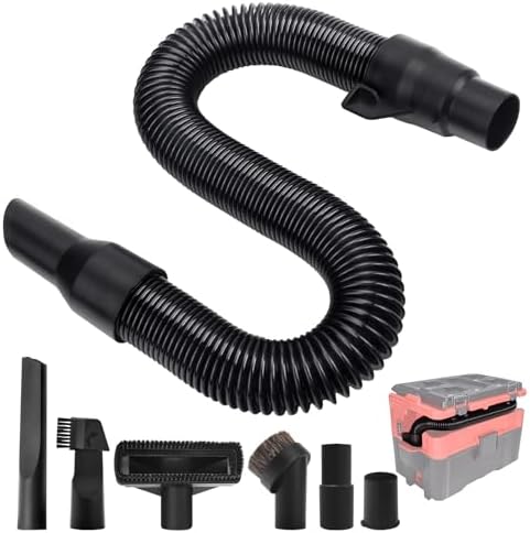 Wet Dry Vacuum Hose And Attachments Hose Assembly With Vacuum Hose Attachment For Milwaukee M18 2.5 Gallon Wet/Dry Vacuum 0970-20 Milwaukee Vacuum Hose Replacement