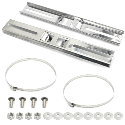 LIDSCURA 2Pcs Pole Mounting Kits (11.4\"x1.9\" Bracket 300x48mm), 304 Stainless Steel Brackets with Cable Clamps for Circuit Breaker Box Outdoor Waterproof Junction Box Electrical Boxes - Thumbnail 7