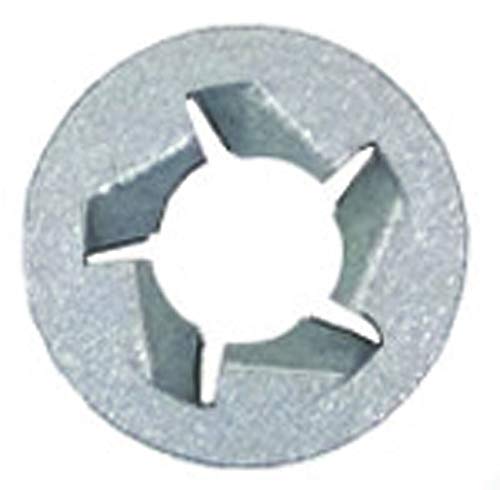 Image of 100 1 /4 inch Pushnut Bolt Retainers 1 /2 inch O.D. Zinc