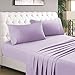 HOMEIDEAS 4 Piece Bed Sheet Set (Full, Lavender) 100% Brushed Microfiber 1800 Bedding Sheets - Deep Pockets, Hypoallergenic, Wrinkle & Fade Resistant