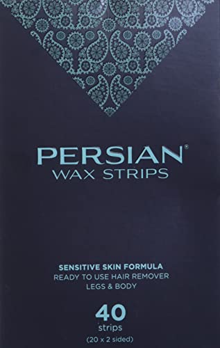Persian Legs & Body Wax Strips (40 Strips), Hair Removal Waxing Strips For Legs, Body, Bikini, Arms, Underarms With After Care Oil, Pack Of 1 (Csb) #TOP9