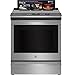 GE Profile PHS930YPFS 30 Smart Slide Electric Front Control Induction and Convection Range with 5.3 cu. ft. Capacity Glide Touch Controls Wi-Fi Connect Stainless Steel
