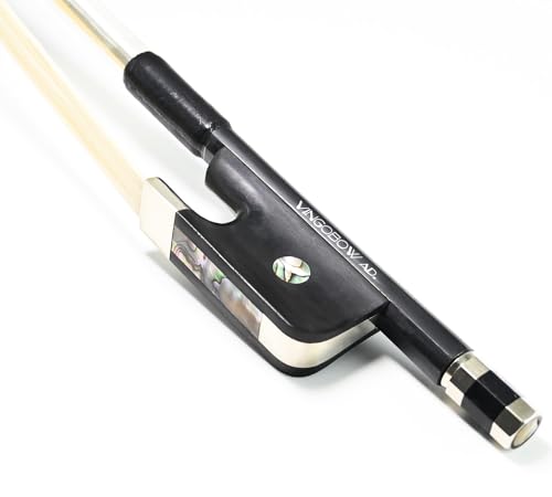 Archet contrebasse style français 100BF en carbone au son chaud et grenouille ébène