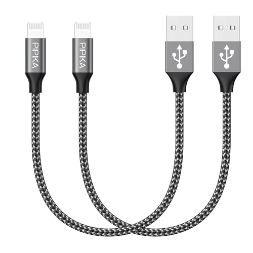 iPhone oplaadkabel, 2 stuks, 1 m, MFi-gecertificeerd, lange iPhone Lightning-kabel, nylon gevlochten kabel, compatibel met iPhone 13/13 Pro Max/12/12 Mini/11/11 Pro/XS/XR/X/8 Plus/7/6s/6/6c/SE/Air-Black