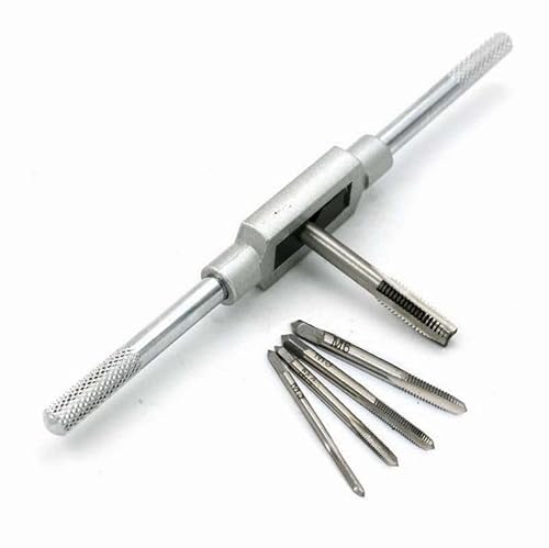 NestNook 6 Piece Metric Hand Tap and Die Set with Adjustable Tap Wrench, M3 M4 M5 M6 M8 6 NestNook 6 Piece Metric Hand Tap and Die Set with Adjustable Tap Wrench, M3 M4 M5 M6 M8 - Image 6