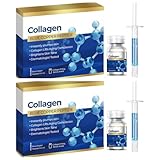 Blue Copper Peptide Collagen Essence Set, Tripeptid-1 Copper Anti-Aging Essence, 6 x 4 ml – Anti-Aging-Pflege, verbessert Falten und strafft die Haut, dermatologisch getestet