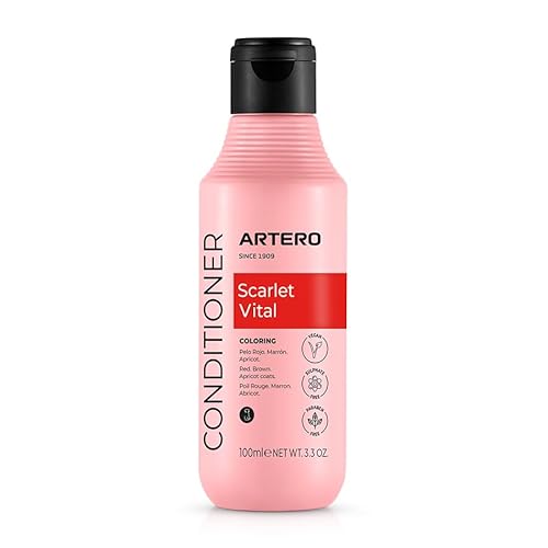 Artero Roter Pudel – Scarlet Shampoo + Maske Scarlet Vital, Farbverstärker für rötliches und braunes Fell, Feuchtigkeitsspendung, Glanz und Mantelpflege