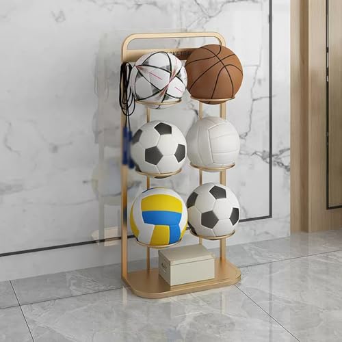 Support de basket et football vertical blanc gain de place pour la maison