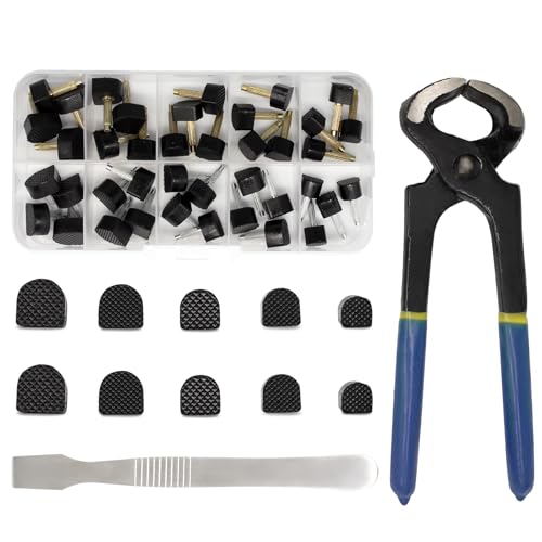 Image of MHBH High Heel Replacement Tips, Shoe Heel Repair - 20 Pairs of Heel Caps Shoe Heel Repair Kit for Women's Shoes, 5 sizes