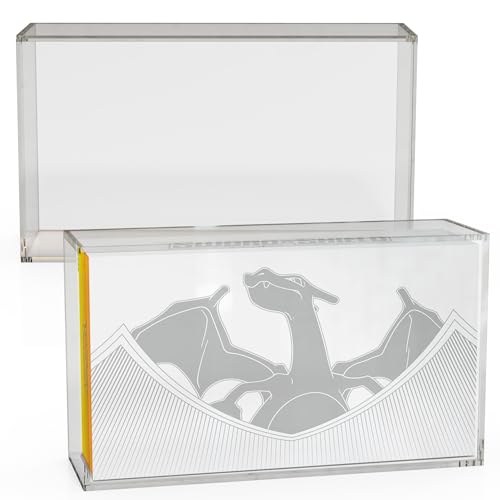 EVORETRO Capa de acrílico para Pokemon TCG coleção ultra-premium Charizard pacote com 1