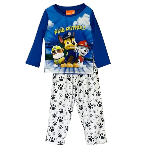 Paw Patrol Boys Marshall, Rubble,Chase and Skye Pajama Set (Grey/Royal, 12M)