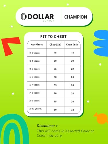 Image of Dollar Champion Cotton Regular Fit T-Shirts for Girls -Actual Color May Vary