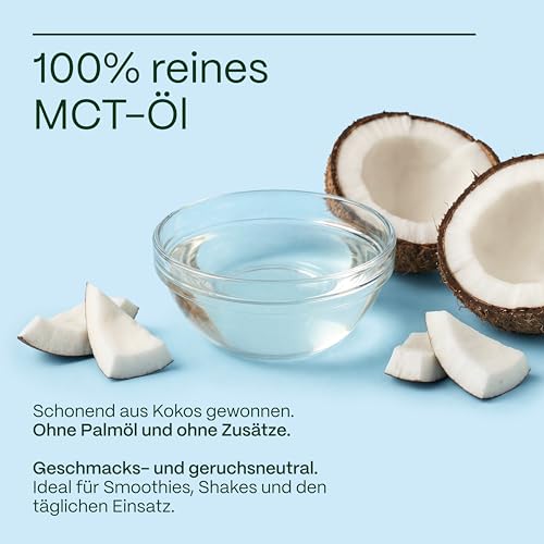 GreatVita MCT Öl auf Kokosölbasis 500ml | C8 & C10 Fettsäuren, Premium Qualität - 70% Caprylsäure & 30% Caprinsäure - Aufdruck kann variieren