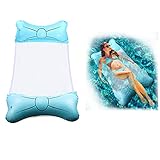 [Función potente] El colchón de aire cuatro en uno de tiene una amplia gama de usos. Se puede utilizar como sillón de piscina inflable / hamaca de piscina inflable / colchón de piscina inflable / armazón de deriva y silla de montar deportiva, silla de piscina, por lo que no es necesario comprar otros productos, lo que puede reducir los costos.
