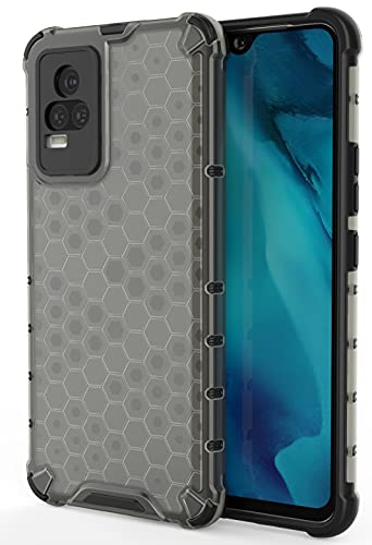 Image of Glasgow Back Case Cover Compatible with Vivo V21E (Stylish Design) -Black