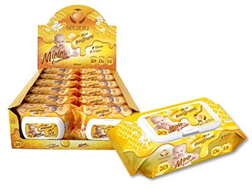 LINGETTES BABY TRAVEL MIEL ET CAMOM. 20PC POP UP