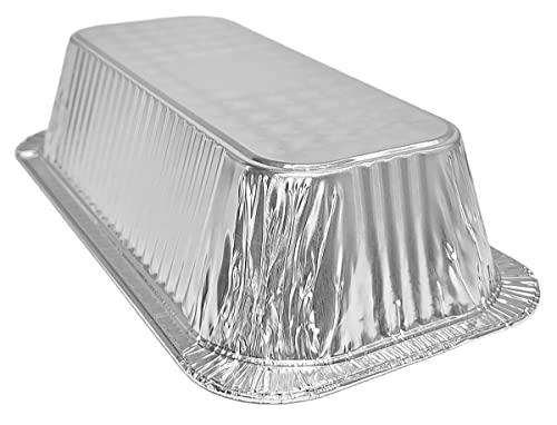 Pactogo 1/3 Size Steam Table Foil Pans With Lids - 12X6 Third Size Aluminum Pans W/Foil Lid Covers - Disposable Containers Great For Baking, Cooking, Heating, Storing, Prepping Food (Pack Of 50 Sets) #TOP7