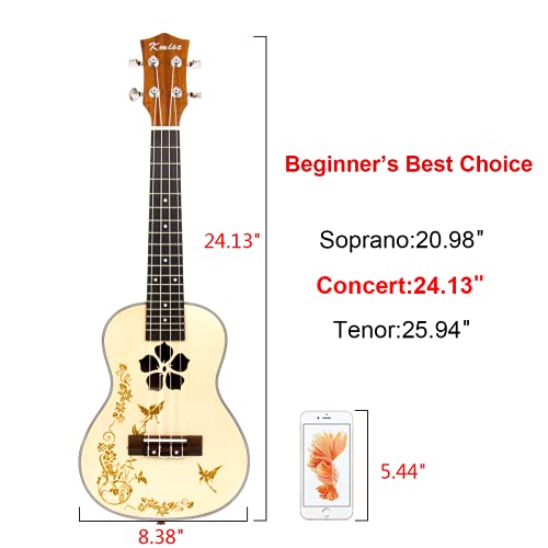 Kmise professionnel 58,4 cm Ukulélé concert UKE Hawaii Guitar Acajou 18 frettes Ukulele - Les Beatles, Paul McCartney, John Lennon, RIngo Starr, George Harrison Kmise professionnel 58,4 cm Ukulélé concert UKE Hawaii Guitar Acajou 18 frettes Ukulele – Image 7