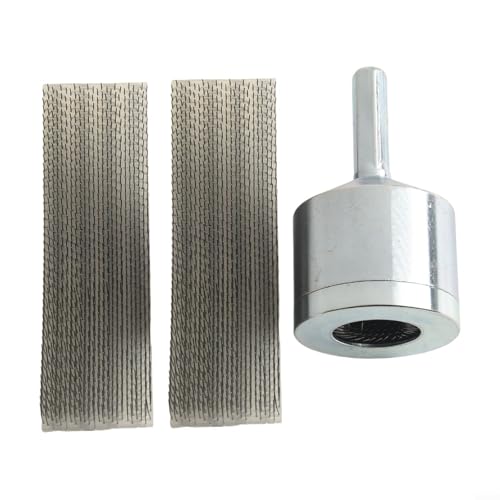 Lot de 3 brosses de nettoyage de tuyaux de 15 mm + 22 mm pour perceuse électrique, outil d'ébavurage de tube en métal avec poignée hexagonale et têtes de rechange, compatible avec 1,9 cm OD Co (15 mm)