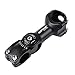 MTB Stem 31.8 90mm 0-60 Degree Adjustable Bike Stem Wake Mountain Bike Stem Short Handlebar Stem for Most Bicycle, Road Bike, MTB, BMX, Fixie Gear, Cycling (Aluminum Alloy, Lightweight, Black)