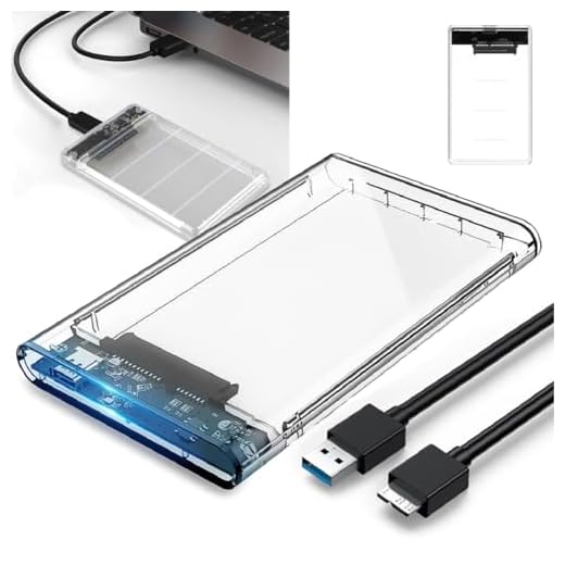 Case Para Hd Externo Transparente Usb 3.0 Slim De Gaveta Para Notebook SSD 3,5 M2 Sata 2,5 2.5 6Gbps Marca Nosredna Shop